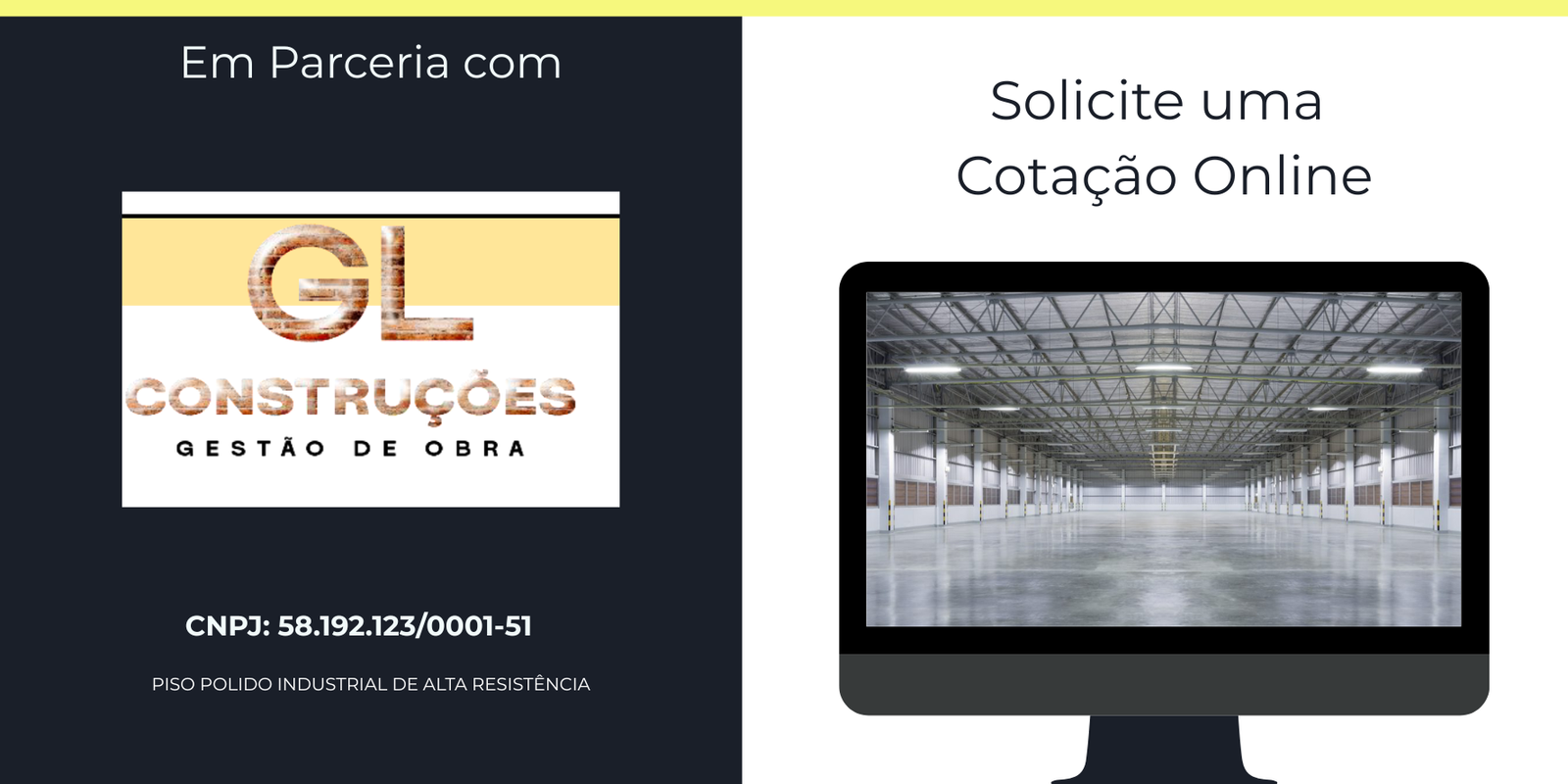 Em parceria com GL Construções e Gestão de Obras - Piso Polido Industrial de Alta Resistência - Solicite uma Cotação Online